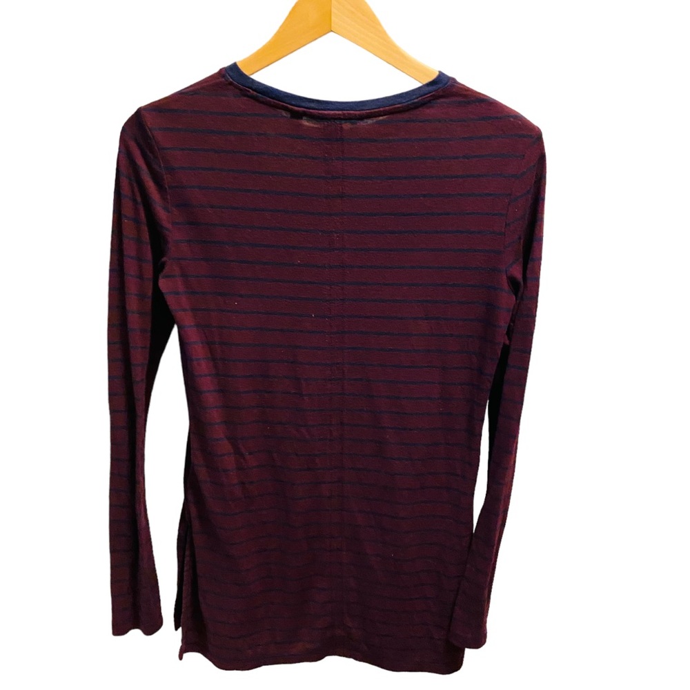 ATHLETA Long Sleeve Threadlight Stripe Layering Top - Picture 5 of 9